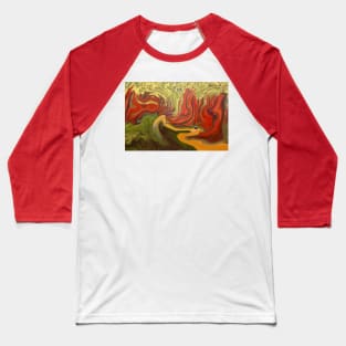 In a whirl in the the woods. Baseball T-Shirt